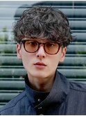 横浜西口シャドウパーマメンズマッシュウルフカットルーズパーマ