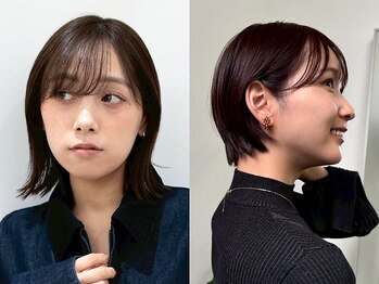 カルム(kalm)の写真/【周りから褒められる髪型】"柔らかく、洗練された"を実現するショート・ボブ・メンズセンターパートが得意