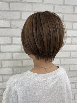 アッシュ 稲田堤店(Ash) シアーベージュ×ショートボブ