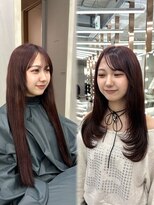 グローアイヴィ 大宮(GLROW IVY) ▼ワインレッドレイヤーカットふんわりレイヤー