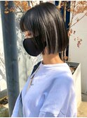 インナーカラーボブ[表参道/原宿/ダブルカラー/ケアブリーチ]