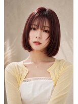 シアバイルーシー(SIA by LUCEY)&nbsp;暖色カラーブリーチなしピンクカラー赤髪ボルドーカラーレッド
