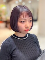スウド(Swd)&nbsp;ショートバング＆マチルダボブ/ちょっと個性的/チェリーブラウン