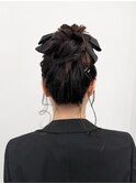 参列ヘアセット ゆるふわお団子 イベントヘアセット