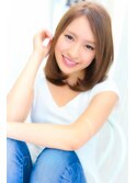 ローレン透明感で美肌♪大人ミディボブ★