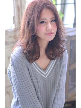 ラファンジュ ヘアー(Rohange hair) 【Rohange】セクシーコケティッシュミディ#フォギーベージュ