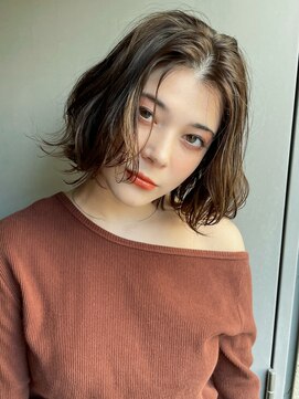 メイクス 表参道(MAKE'S omotesando) Aラインボブ/かきあげロング/マロンベージュ【MAKE'S江畠】