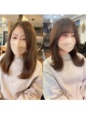 レイヤーくびれヘア¥before＆after20代30代40代