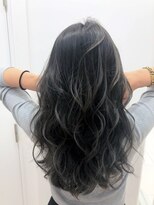 エヌプラス(N+)&nbsp;黒髪グラデヘアーオリーブグレー小顔に見せるヘアココアベージュ