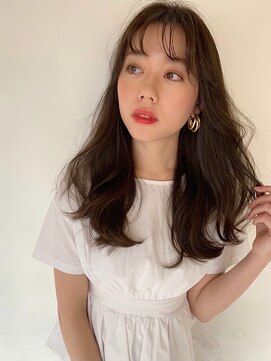 ソヨン 西大寺店(SOYON) ロングレイヤー ダークアッシュ 耳掛け