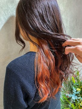 アクト 仙台 deuxieme(ACT) インナーカラー オレンジ