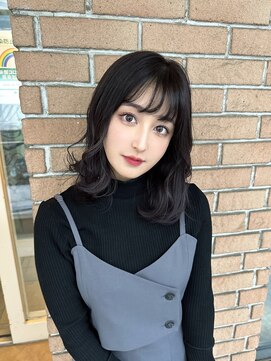 サロンドミルク 原宿(salon de MiLK) 【salon de MiLK 原宿】小顔カット×ラベンダーグレー