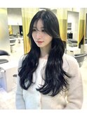 韓国ヘア レイヤーカット 表参道 カーテンバング
