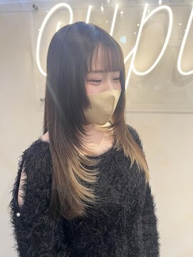 ネオリーブカップ 町田店(Neolive capu) ロングさんのレイヤーカット/姫カット
