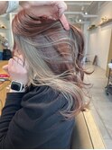 オレンジカラー+インナーカラー