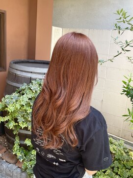 ココカラヘアー ニコ(cococara hair nico) ピンクブラウン/ゆる巻き/暖色系