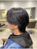 ウルフカット×縮毛矯正