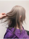 ダブルカラーミルクティーベージュカラーケアブリーチハイトーン