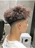 スパイキーショート ピンパーマ