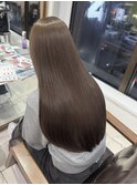 オリーブベージュ/ブリーチなしカラー/髪質改善/表参道