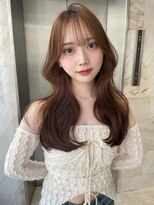 リリー(Lilley)&nbsp;こっくりブラウン×姫カットレイヤー×韓国風巻き【ayana】