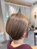 《同日施術♪》サラツヤストレート＋プレミアムカラー＋カット＋快眠スパ