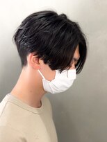センターパート/ニュアンスパーマ/韓国/フェーザーパーマ/眉毛