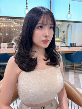 ロンドアベニール 北千住(Lond avenir) くびれヘア/顔周り/韓国/レイヤーカット/黒髪/ロング/前髪北千住