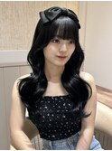 【 グレーブラック×韓国風♪レイヤーカット 】