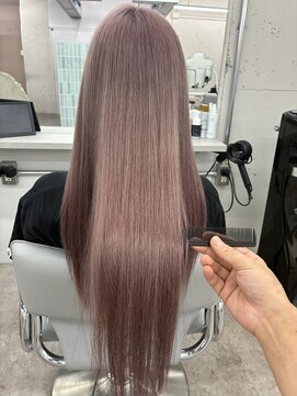 アルテペロ(arte pelo) ピンクラベンダー/ピンクベージュ／ブリーチオンカラー