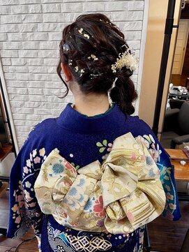 ザブックハンドサロン(The book hand salon) 振袖×ヘアアレンジ