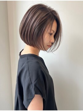 ジルブラン 錦糸町(JIL BLAN) 外ハネボブハイライトベージュカラーイルミナカラーオージュア