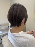 丸みショート20代30代40代【高崎ショート／白髪ぼかし】