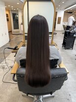 ファブ 銀座(fav) スーパーロングストレート ナチュラルピンクバイオレット