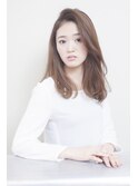 前髪長めナチュラルストレート