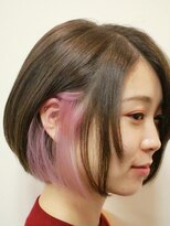 デコヘアー(DECO HAIR) ペールライラックインナーカラーボブ
