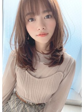 アリスバイアフロート 自由が丘(ALICe by AFLOAT) ひし形レイヤー（外ハネボブアッシュブラウンネオウルフ