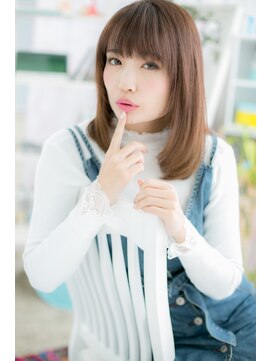 ミック 日暮里店(miq) ニュアンスカラーで透明感♪ツヤ髪鎖骨ミディアムc1