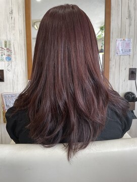 ヘアサロン オスカー(hair salon Oscar) 白髪染めピンク　ロングスタイル