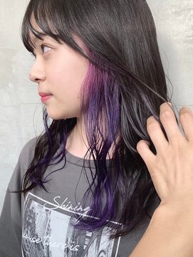 キラ 原宿(KILLA) イヤリングカラー/インナーカラー/インディゴ/ネイビー/ブルー