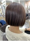 パツッと冬のラベンダーミニボブ♪