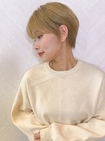 ロンド ストラーダ 心斎橋(Lond strada)&nbsp;ショート×ハイライト白髪ぼかし×シルキーベージュ[心斎橋]