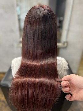 エモシオン(E MOTION) 毛髪補強カラー×ピンクブラウン