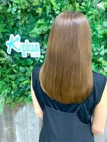 ケープラス(K+plus)&nbsp;ヌーディーベージュで重くならないロングストレート