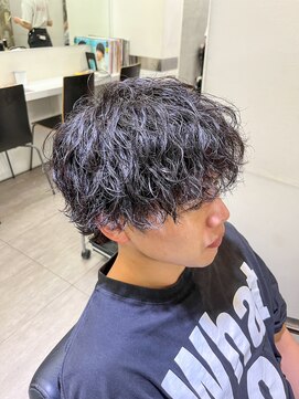 オーシャントーキョー(OCEAN TOKYO) 波巻束感ショートハイライトツーブロックマッシュ