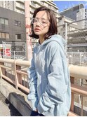 外ハネ　無造作