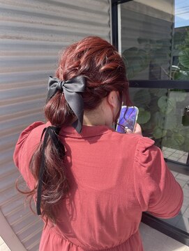 ルヴェール 茜部店(Le Vert) ローポニーテール☆