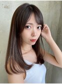 レイヤーカットグレージュ髪質改善イノア41124