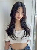 ☆ハッシュカット☆レイヤーロング レイヤーカット 韓国レイヤー