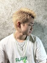 レグノバイグランツ 天神大名店(REGNO by GLANZ)&nbsp;スパイキーショート/メンズブリーチ/メンズカット/ハイトーン
